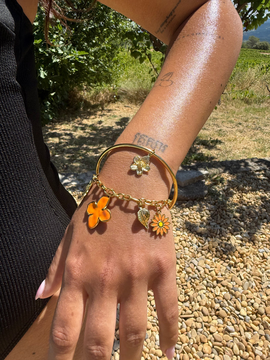 Bracelet jonc breloque "Méilya"