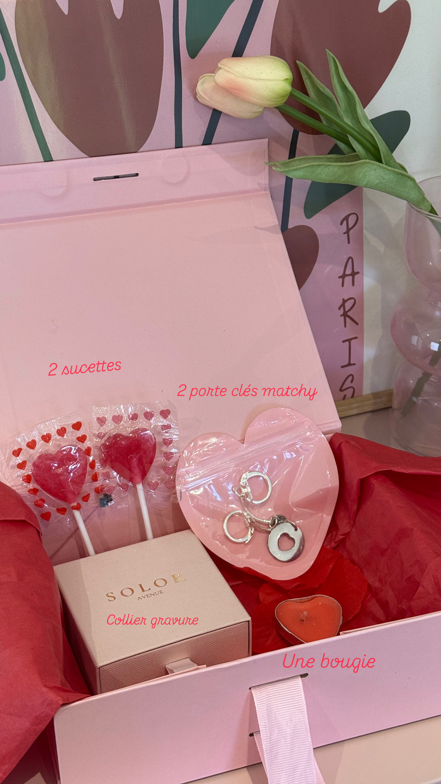 Coffret à composer Saint-Valentin