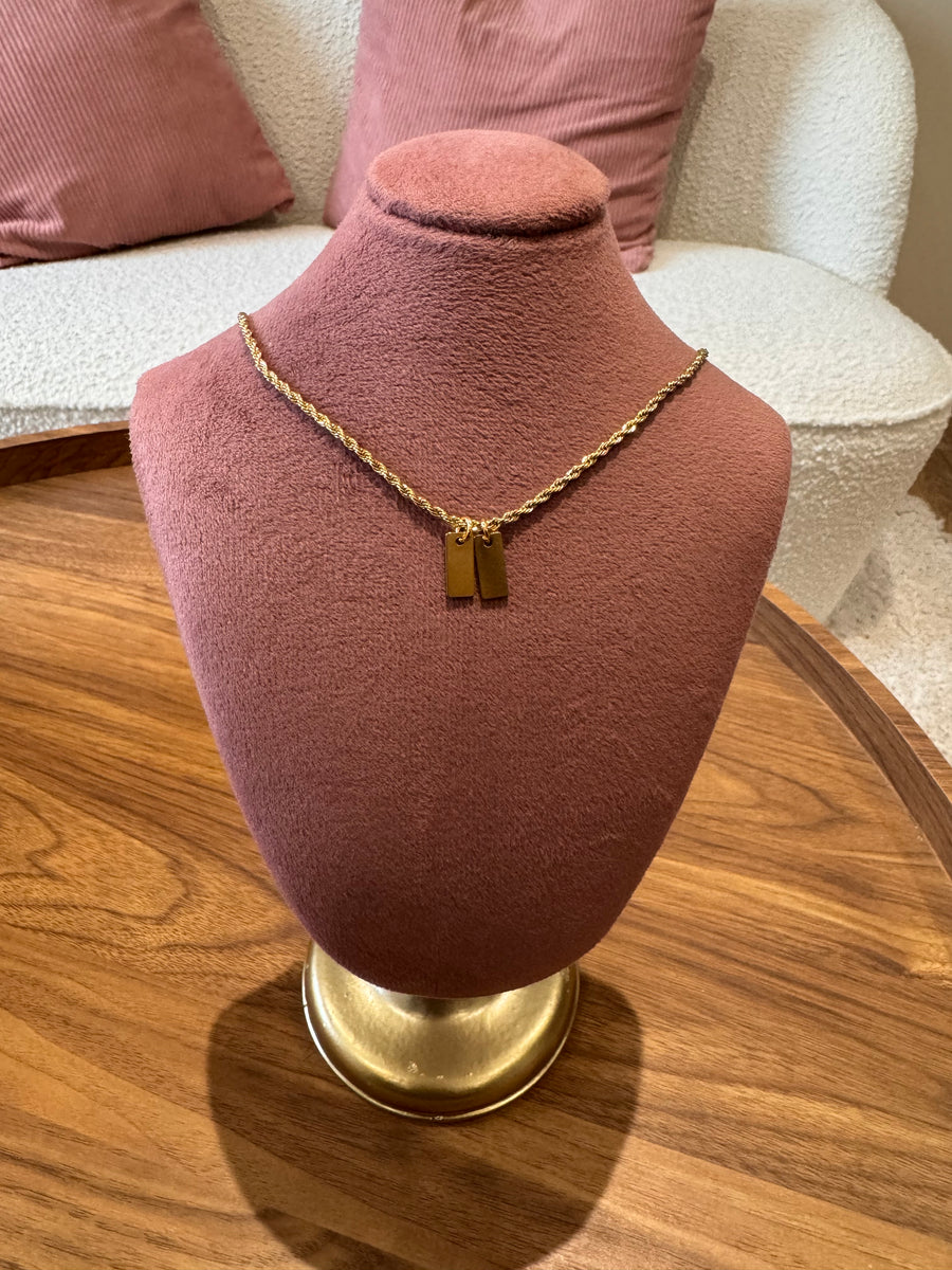 Collier duo à graver