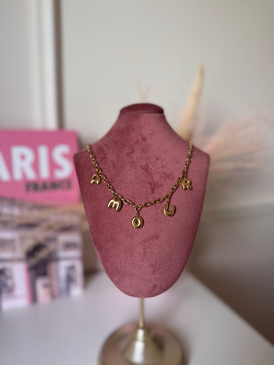 Collier breloque "Amour"