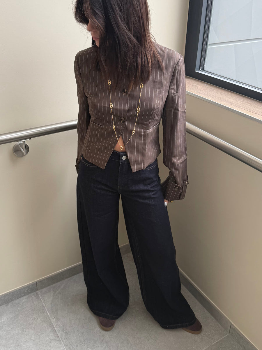 Veste tailleur rayé