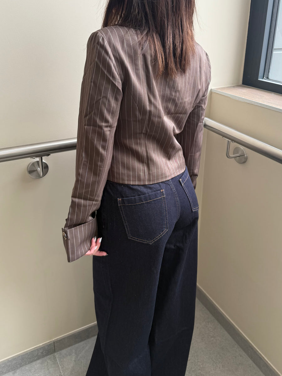 Veste tailleur rayé