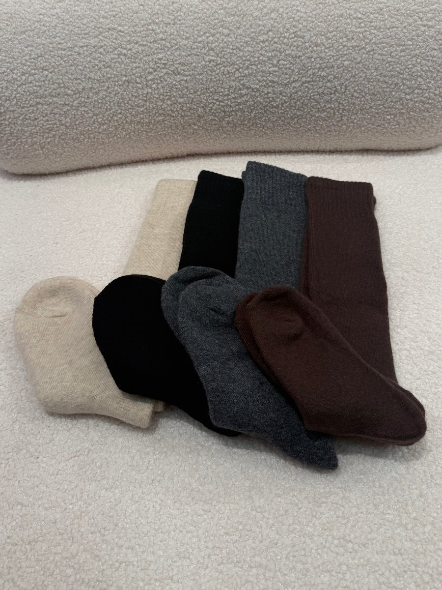 Chaussette haute en laine