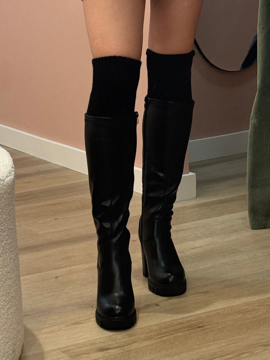 Chaussette haute en laine