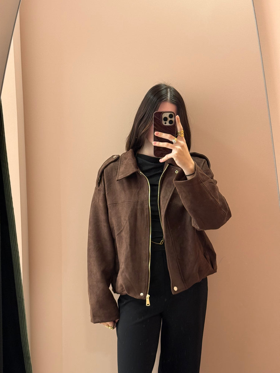 Veste bomber daim