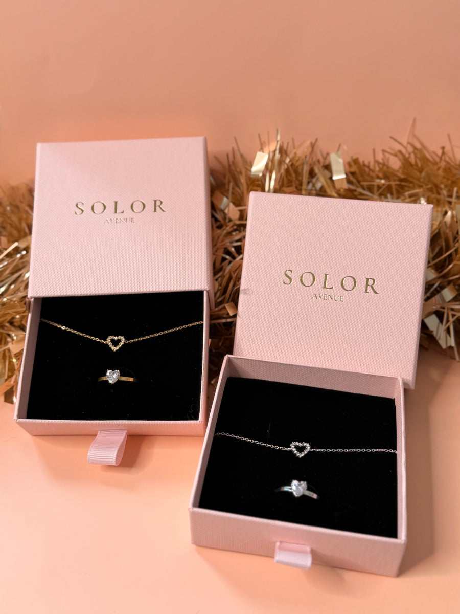 Coffret cadeau "Love" bague + bracelet