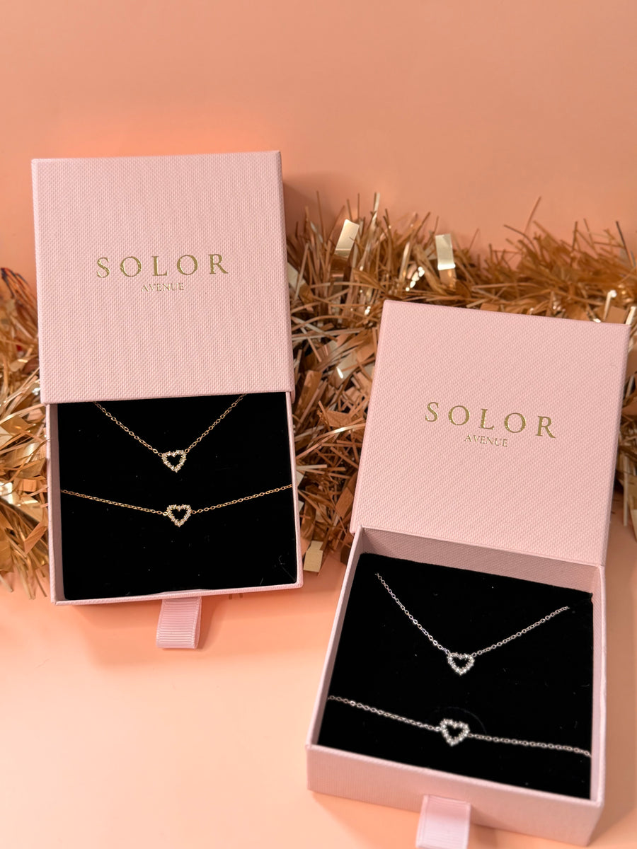 Coffret cadeau "Love" collier + bracelet