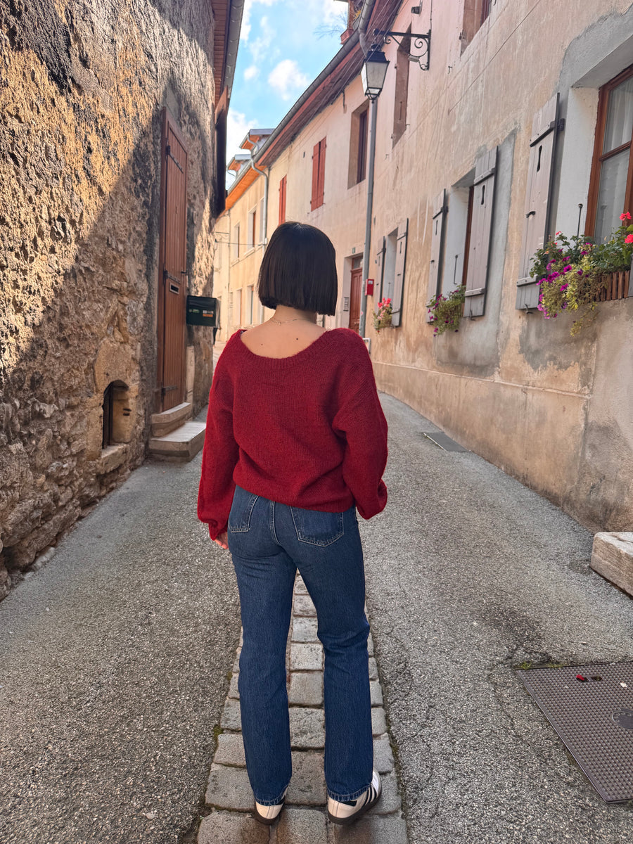 Pull cardigan avec perles